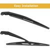 MACHSWON Car Rear Windshield Wiper Blade Arm Set 355mm 14in