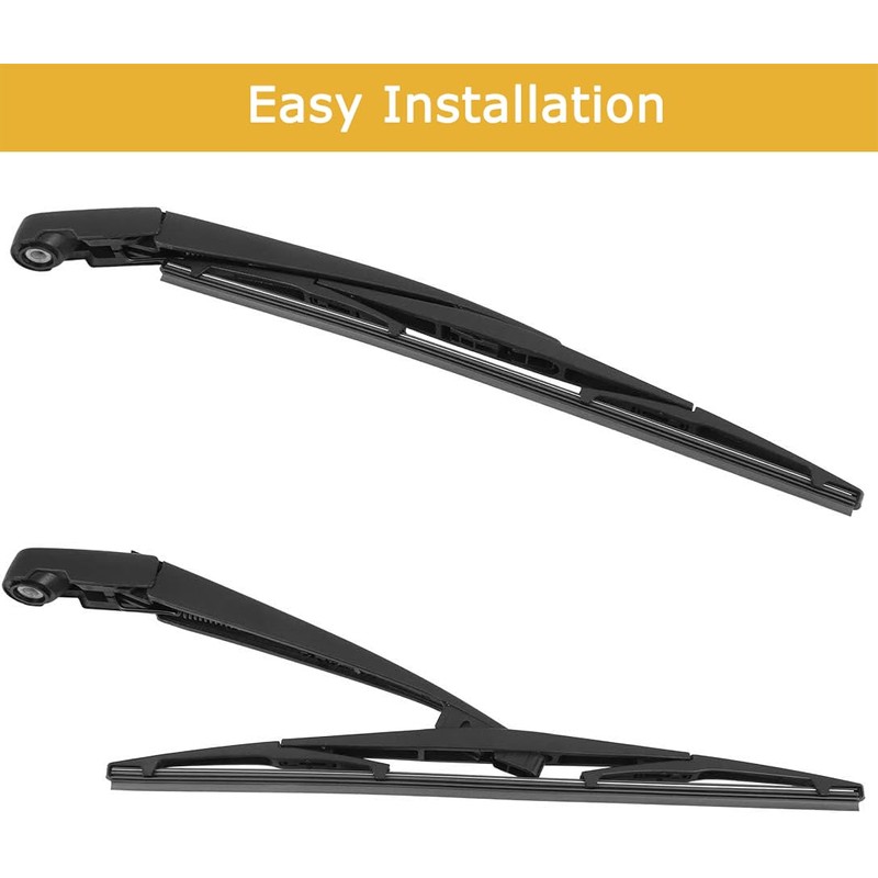 MACHSWON Car Rear Windshield Wiper Blade Arm Set 355mm 14in