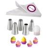 Large Icing Nozzles and Bag with Coupler,1M 2D 1A 4B