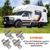 AUTOVIC Battery Hold-Down Set - Large Battery Mount Brackets for