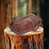 Leather Knife Sheath for Belt Pocket Folding Knife Holder Compact