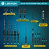 Libraton Countersink Drill Bit Set, 19 PCS Tapered Drill Bits
