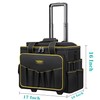 PISKGODSF Large Rolling Tool Bag with Double Wheels, Portable Tool