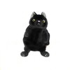 Shinada Global MONE-0168B Mochi Cat Plush Toy, Black, Size S
