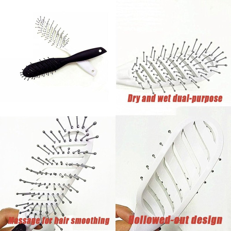 Shengsenfu Curved Vent Brush for Blow Drying Styling, Detangling Hair