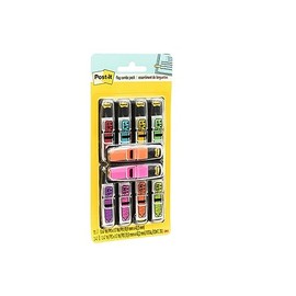 Post-it Flags - Paquete económico de 35 unidades, 8 dispensadores/paquete, 47 pulgadas de ancho, varios colores, incluye 48 banderas de flecha gratis (683-VAD1)