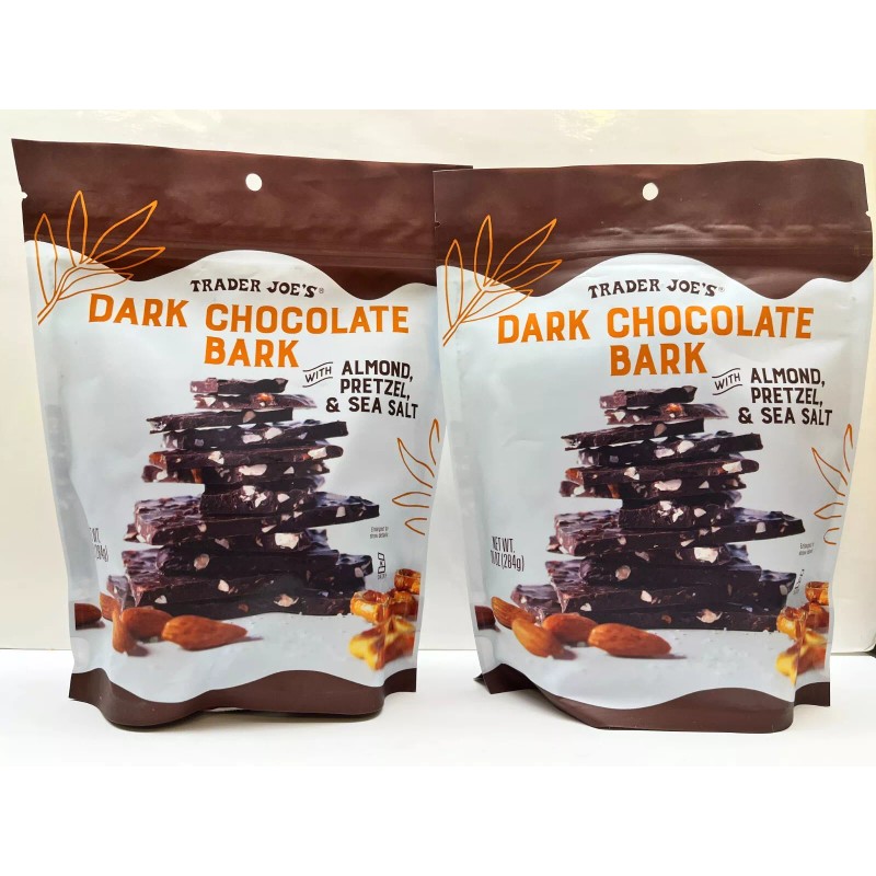 Trader Joe's 2 Trader Joe's Dark Chocolate Bark with ALMOND