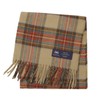 Fujiei MOON Wool Scarf, Stole 190×25 cm Antique Dress Stewart