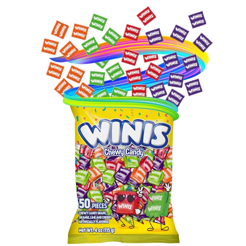 Winis Chewy Candy Original Variety Bag – Taffy Candy 50