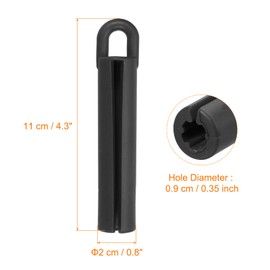 PATIKIL 4 Inch Billiard Cue Hanger 5 Pack Rubber Snooker Pool Rod Case Protection Billiard Stick Storage Hanging Tool Accessories Black