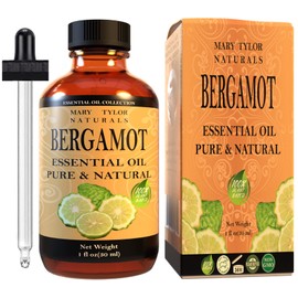 Bergamot Essential Oil (1 oz), Premium Therapeutic Grade, 100% Pure and Natural, Perfect for Aromatherapy, Diffuser, DIY by Mary Tylor Naturals