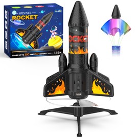 Ovaasy Rocket Launcher for Kids, 200 ft Self Launching Motorized Rocket Toy