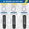 Thinkpro 10 spline lug nut key,Compatible with Bimecc 10-Spline Lug