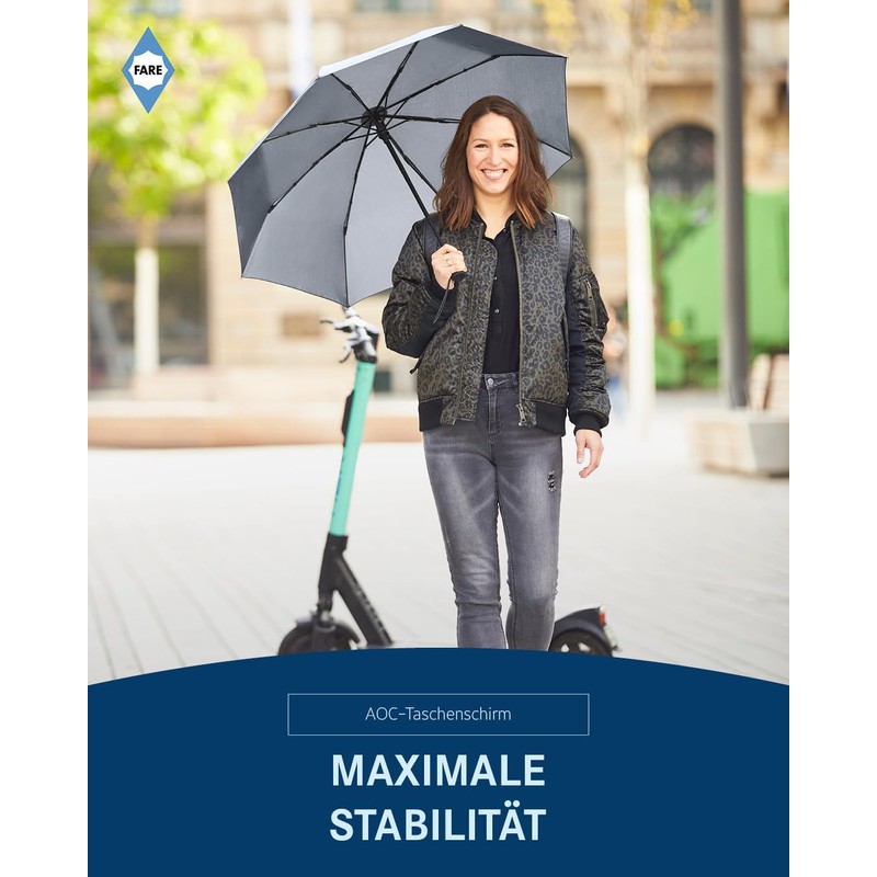 FARE Mini Pocket Umbrella - Premium Umbrella Opens Closes Automatic