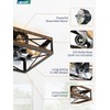 LEDIARY Caged Low Profile Ceiling Fans with Lights and Remote,