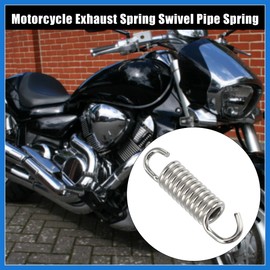VekAuto 2 Pcs Motorcycles Universal Exhaust Pipe Spring 43mm 1.69" Stainless Steel Exhaust Pipe Spring Hook Modified Accessory Auto Accessories