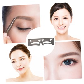 MERRYHAPY Eyebrow Shaping Template 2pcs Brow Ruler Stencil Essential Makeup Tool for Women