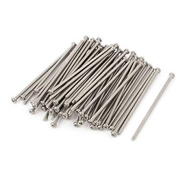 Sourcingmap M2 x 50mm 304 Stainless Steel Phillips Round Head Screws Bolt 60pcs