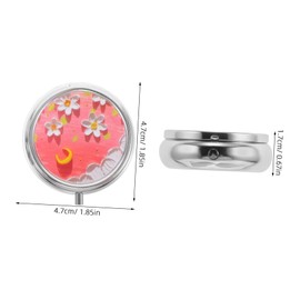 WOONEKY 2pcs Vintage Floral Face Paint Container Compact Travel Oil Paint Holder for Makeup Lipstick Concealer Durable and Stylish Compartment Box for Go Touch Ups