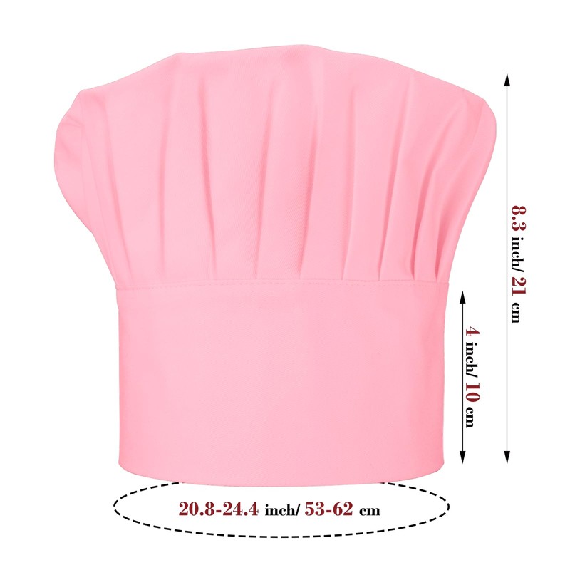 CRJHNS Chef Hat,Adult Adjustable Hook and Loop Tape Baker Hat