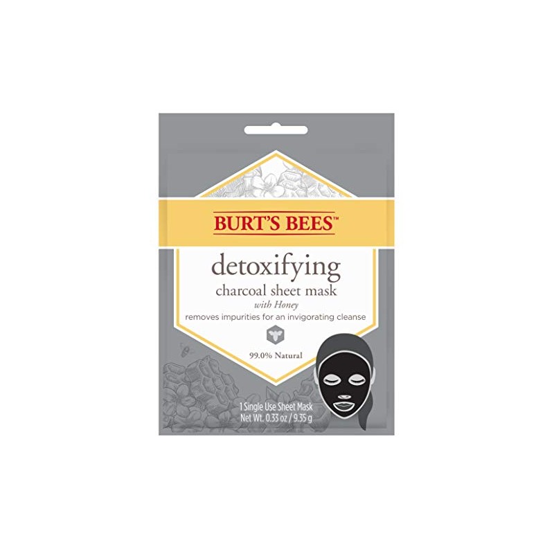 Burt's Bees Detoxifying Charcoal Facial Sheet Mask, Honey, Single Use