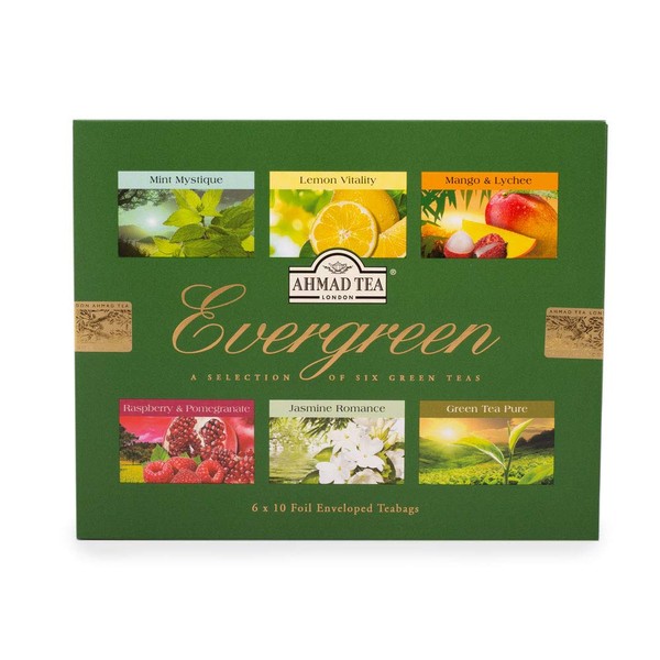 Ahmad Tea Evergreen Tea, 60 Count