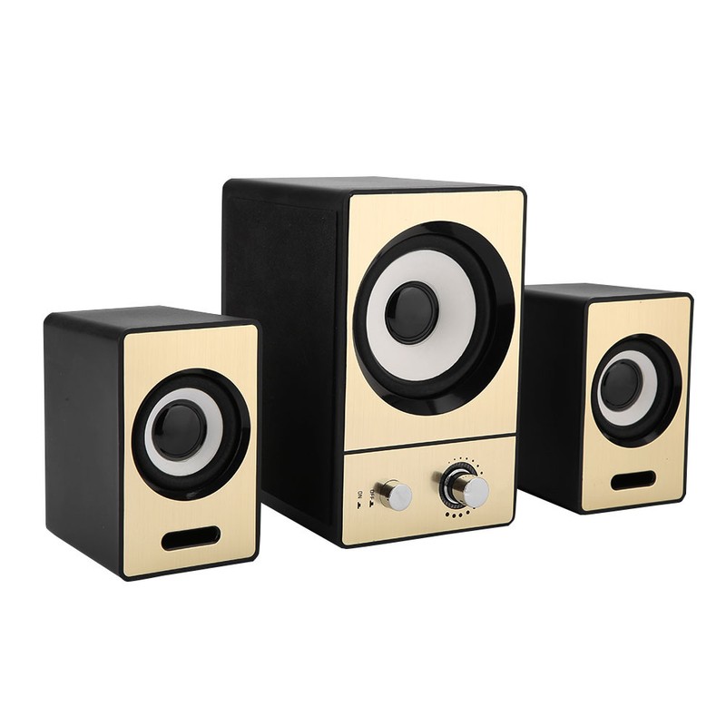 SADA 2.1 Stereo Surrounding Computer Laptop Speakers Clear PC Speakers