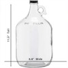 C-Store Packaging 1 Gallon (128oz) Glass Fermenting Jug with Handle,
