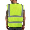 Dib Safety Reflective Vest Mesh, High Visibility Vest with Pockets