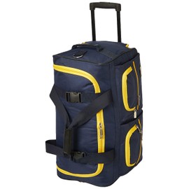 Rockland Rolling Duffel Bag, Navy, 22-Inch