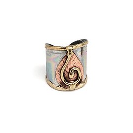 Anju Jewelry Mixed Metal Cuff Ring