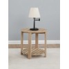Coaster Fowler 1-shelf Round Engineered Wood End Table Natural
