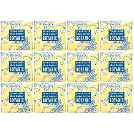 Greenwich Bay FRESH MILK Shea Butter Scented Bar Soaps - 12 Pack of Mini 1.9 oz. Botanical Scented Bars - Perfect for Guest Bath, Airbnb, Salon, Spa, Hotel - Elegant Wrappers