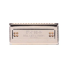 HOHNER C/G Echo 54 Tremolo Harmonica, Stainless steel