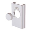 White Double Pole Line Volt Thermostat Cover with Line Volt