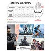 GSG SINCE 1998 Mens Genuine Leather Fingerless Gloves for Driving