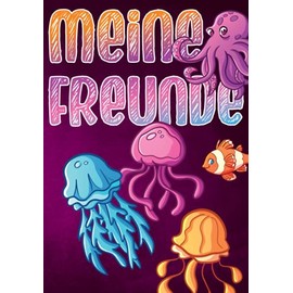 Meine Freunde: Meer. Freundebuch Meerestiere. Erinnerungsalbum als Geburtstagsgeschenk für Grundschulkinder. Geschenk Mitgebsel