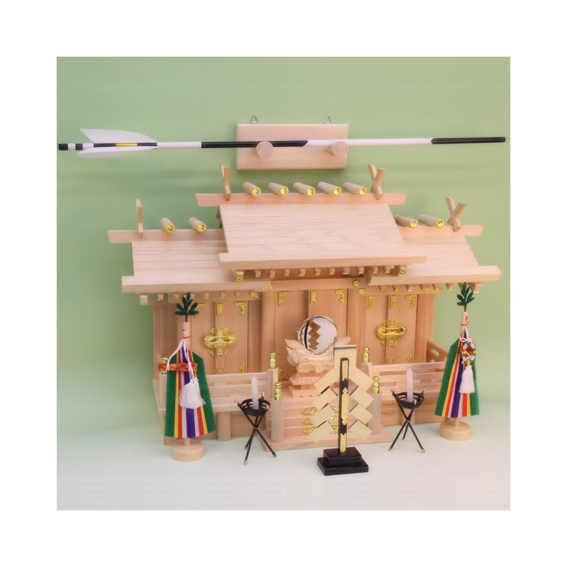 Shinto Shelf's Sacred Treasure, Shinzen Demon Arrow, Cypress, Elegant, Width