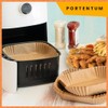 PORTENTUM Hot Air Fryer Baking Paper 100 Pack Disposable and
