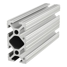 8020, 1020, 10 Series 1 Inch x 2 Inch T-Slotted Aluminum Extrusion DIY Extruded Linear Slot Bar Rail 80/20 (Clear Anodize, 24" Long)
