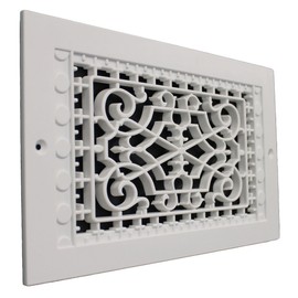 SMI Ventilation Products VWM614 Cold Air Return - 6 in x 14 in Victorian Style Wall Mount - Outside Dimensions 8 in x 16 in