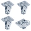 GBGS 4 Pcs 1-3/8" Wall/Ceiling Mount Pulley,Wheel Groove Width: 7/32"(6