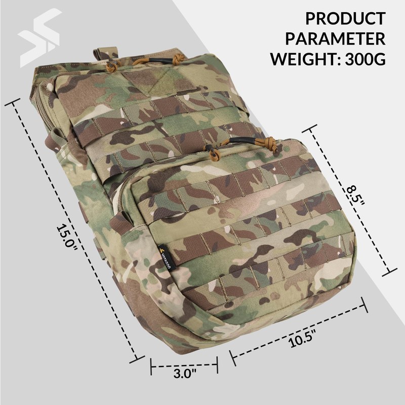Hydration Bag Tactical Military 3L Hydration Water Reservoir Bag for