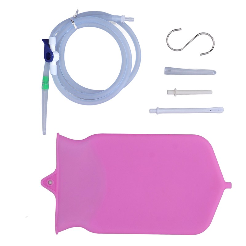 Silicone Enema Bag Kit Intestinal Cleansing Enema Douche Combination Set