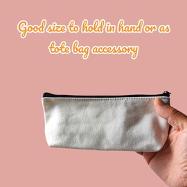 NUTFORD Multifunctional Zipper Case Pouch Purse Bag Thick Cotton Canvas with Cotton Cloth Lining for Storage of Cosmetics, Beauty Tools, Keys, Coin and Notes, Electronic Accessories, etc. (Peach)