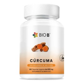 Bio B  Crcuma y Pimienta Negra 60 cpsulas veganas                                                                                                     