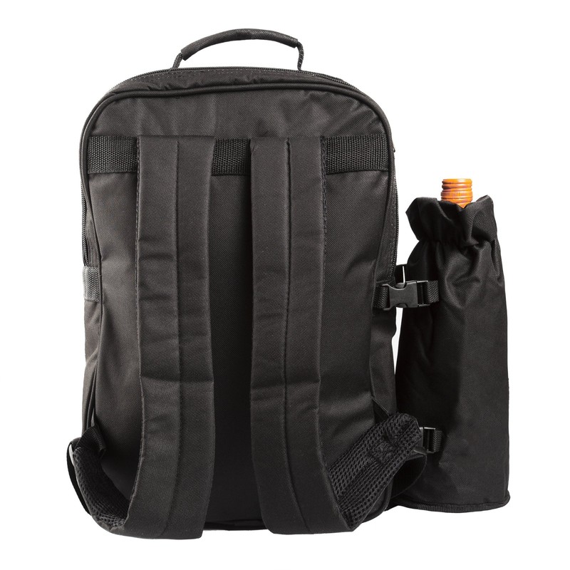 BRUBAKER Picnic Backpack Four Person with Removable Insulated Bottle Holder,