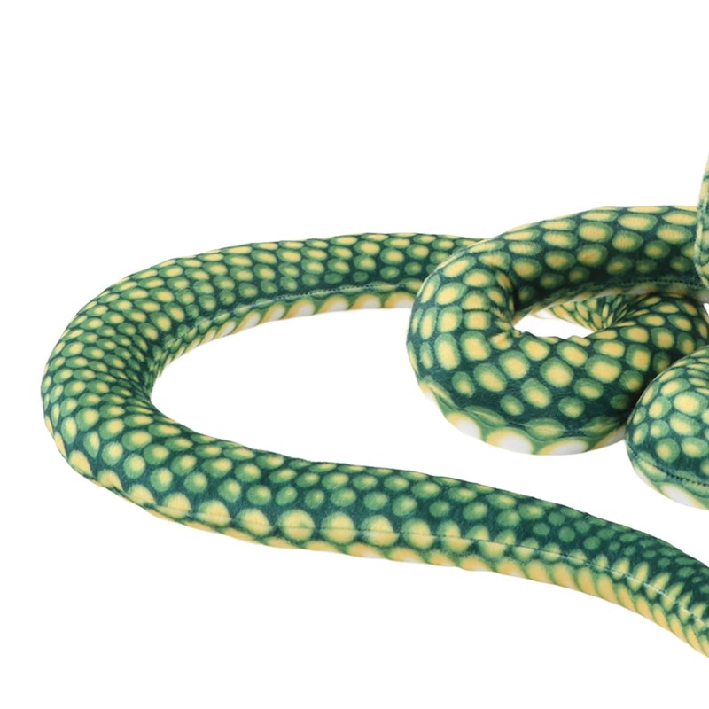 Plush Snake Plush Vivid Home Decoration PP (Green)
