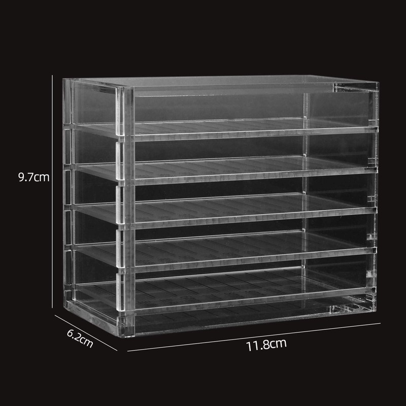 ATOMUS 5 Layers Acrylic Eyelash Storage Box Makeup Organiser False