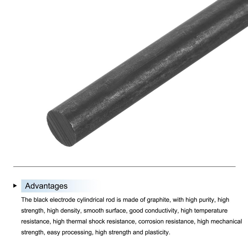 QUARKZMAN Graphite Rod, Graphite Stirring Rod Cylinder Rod Carbon Rod